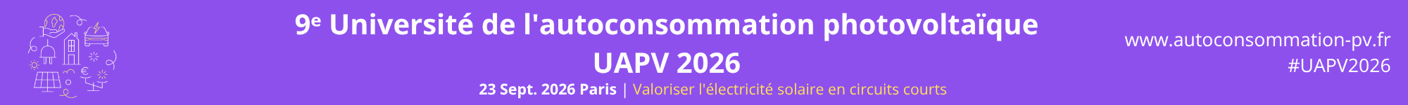 Université de l'Autoconsommation PV (UAPV)  2026